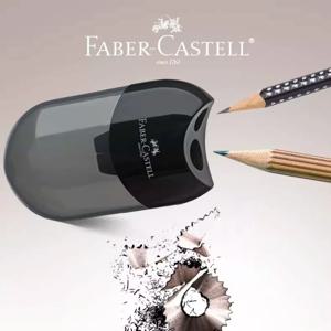 1개입 파버 카스텔 연필 듀얼 싱글 홀 샤프너 귀여운 문구류 표준 및 점보 연필을 위한 쉽고 깔끔한 샤프닝