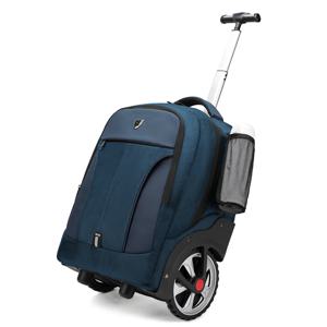 바퀴가 달린 여행용 백팩 비즈니스 노트북 백팩 기내 반입 가능 텔레스코픽 핸들 내구성 있는 바퀴