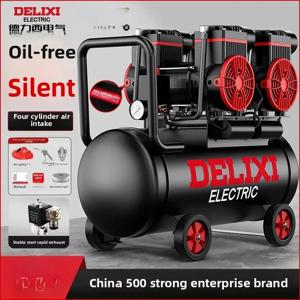 220V 휴대용 무소음 오일프리 소형 산업용 에어 컴프레서 에어 펌프 미니 조용한 DIY 작업장 가정용