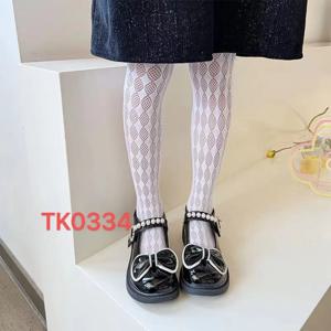 어린이용 팬티스타킹 러브 씬 홀로우 메쉬 레깅스 화이트 로리타 스타일 베이비 해외 레이스 팬티스타킹 단색