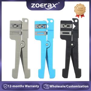 ZoeRax 광섬유 스트리퍼 도구 0~3.2mm/3.2~5.6mm/5.6~7.9mm 동축 케이블용 조정 가능한 케이블 슬리터 도구