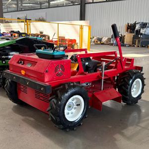 농부를 위한 맞춤형 새로운 디자인 원격 제어 로봇 잔디 깎는 기계 다목적 잔디 깎는 기계