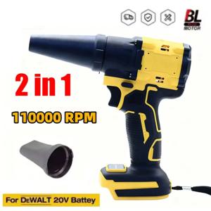 디월트 20V 배터리용 2-in-1 브러시리스 터보 블로워 제트 팬 & 진공 청소기 고속 110000RPM 휴대용 먼지 제거 도구