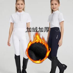 어린이용 겨울 플리스 안감 승마 바지; 실리콘 전문 미끄럼 방지 승마 바지; 따뜻한 승마 바지.