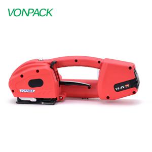 VONPACK K2 휴대용 전동 스트래핑 공구 핸디 배터리 스트래핑 기계 디지털 디스플레이 화면 조절 팔레트 카톤 케이스