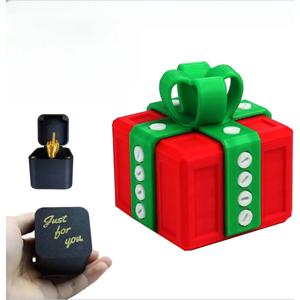 재미있는 장난 선물 중지 손가락 모양 기발한 크리스마스 선물 성인용 장난감 깜짝 팝업 박스 나사 포함 친구들을 위한 귀찮은 선물