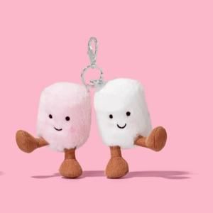 고양이 인형 플러시 캔디 투톤 키체인 부드럽고 귀여운 인형 자동차 펜던트 휴일 선물 액세서리 취미가들에게 필수품