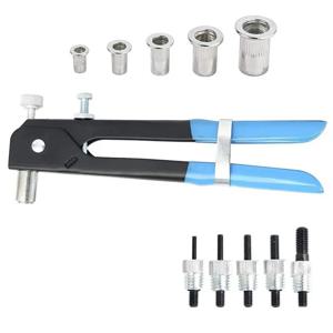 AS94-리벳 공구 세트 86종, 고강도 탄소강 블라인드 리베터 세트, 다양한 키트 수공구, 리벳 너트 포함