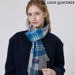 루이까또즈 웨일즈체크 울캐시 머플러 2EMW052