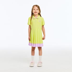 [본사] [Online Exclusive] 컬러팝 피케 플리츠 원피스_QAOP18631YE