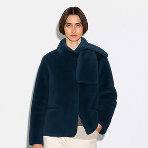 [최초가1,500,000]클래식 리버시블 리얼 램스킨 무스탕+양면머플러_SOJK250101