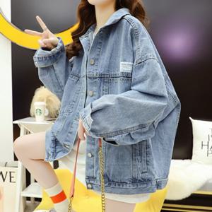 [브리치] 나바바 / NC322 캐주얼 루즈핏 데님 청 긴팔 자켓