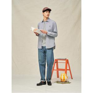 시어서커 마이크로 깅엄 셔츠 - 블루 (BC5364C19P)