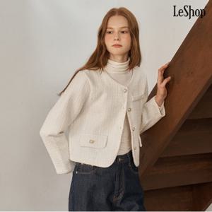 정상가:69,000원 ㅣ 베이직 금장버튼 트위드 자켓 (DP3JK012A)