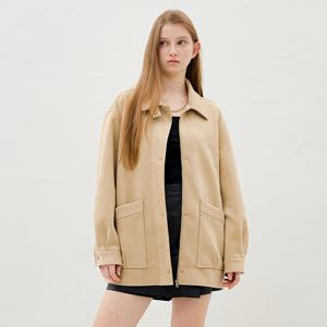 오버핏 집업 스웨이드 점퍼 OH6SM1820