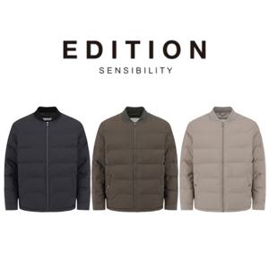 [롯데백화점][에디션25 FW 남자간절기점퍼 시보리넥 중경량 패딩 점퍼 3종 1택 NEF4JP1921 DR4488