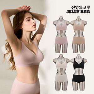 젤리브라 26최신상 모아핏 브라팬티 후크형 4세트