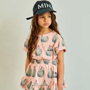 페어 올오버 숏슬리브 티셔츠(PALE PINK)