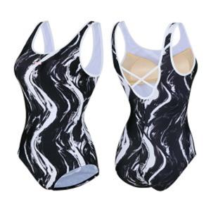 [티막]강습용 원피스 여성 실내수영복 EKF0101BK