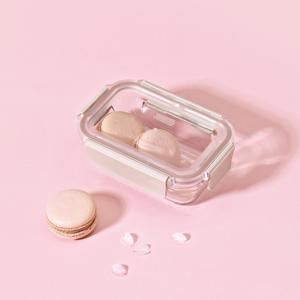 퓨어 샌드핑크 직사각 395ml 2개 세트