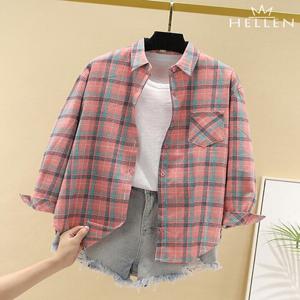 캐주얼 데일리 체크 셔츠 남방 아이키체크남방 H