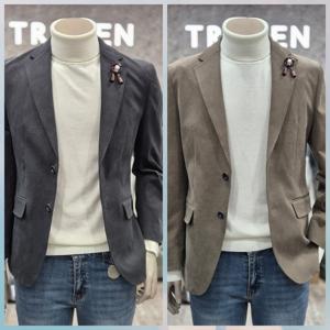 코튼 스웨이드 세미 캐주얼 자켓(TEW0JKM170)_DG