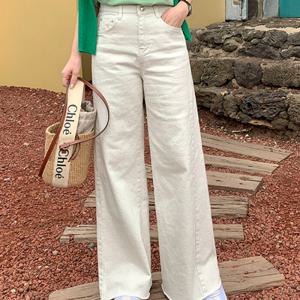 [브리치]  / 컷팅 면스판 부츠컷 팬츠