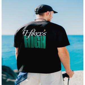 남녀공용 그래픽 반팔 티셔츠 페이퍼프레스 JWTCM25841BLK