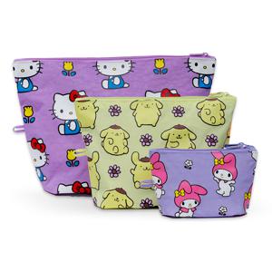 백] 고 파우치 3size 세트 Hello Kitty Florals