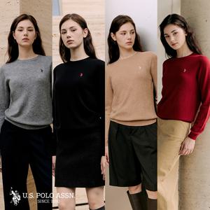 [U.S POLO ASSN.] 25FW 메리노울 니트 2종 여성