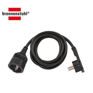 플랫플러그 1구 연장선 블랙 2m