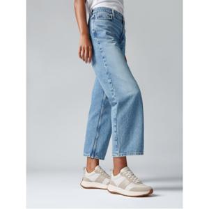 [삼성물산공식] 여성 F모드 플로우 레더/스웨이드 플랫폼 스니커즈  어반 화이트 믹스 (FT61K2N031)