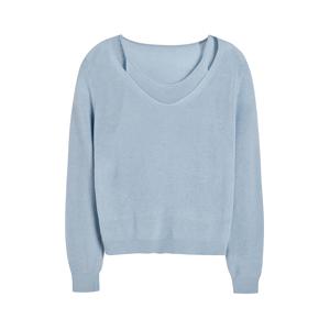 홀터 나시 레이어드 니트 GS4N1PO421