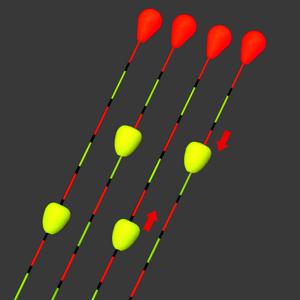 민물 낚시찌 붕어 저부력 올림 내림 주간찌 찌보기