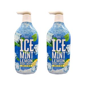해피바스 아이스 민트 레몬 바디워시 900gx2개 쿨링 상쾌한향 데일리 바디클렌저
