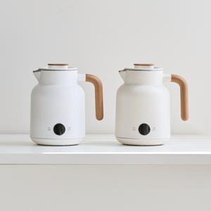 멜로우 전기포트 온도조절 보온 분유 커피 무선 포트 스테인리스 주전자 1L