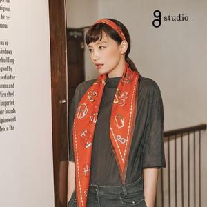 실크 100%/ 울+실크 100% 양면 로장지 스카프