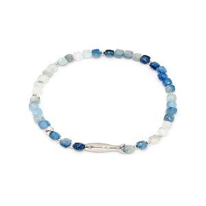 천연석 아쿠아마린 물고기 팔찌 BZ1528