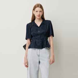 [본사] 케이머스 허리턱 디테일 블라우스_SAWS07541NY