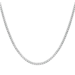 14K 랩그로운다이아몬드1.5mm 4프롱테니스목걸이 (이중잠금)