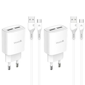 1+1 / C타입 케이블 USB 2포트 2.1A 가정용 충전기 어댑터