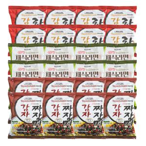 우리밀 채식 라면 세트 (채식감자짜장 3가지 24봉지)