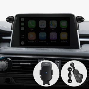 픽스 제네시스 G70 전용 차량용 핸드폰 충전거치대 세트