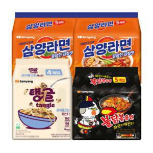 (BTS)불닭+탱글 머쉬룸크림파스타+삼양라면 (총 19입)
