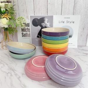 르쿠르제 대형 접시 그릇 20cm 레인보우 디쉬 6세트