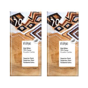 비바니 유기농 다크 70% 초콜릿 2개