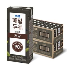 매일두유 고단백 저당 검은콩 190ml x 48팩 식물성 단백질