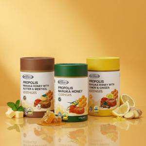 마더네스트 호주산 프로폴리스 마누카 허니 로젠지스 캔디 170g 페퍼민트위드레몬진저버터맨톨