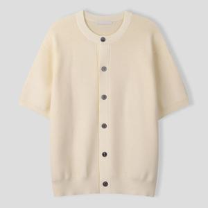 [리빌모아]남자 여름 론즈 라운드 반팔 니트 가디건 SG-CAH-Q001