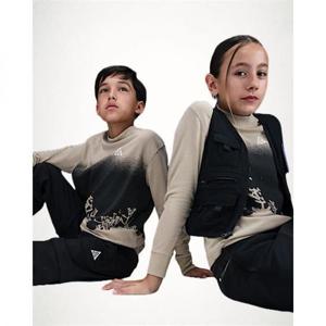 NIKE 나이키 ACG 주니어 긴팔 와플 탑 - 데저트 카키서밋 화이트 HQ9593-253 1712420